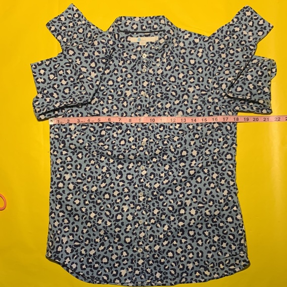 🟠 BODEN 🟠 (Anthro) abstract leopard print button-down shirt - Picture 8 of 9